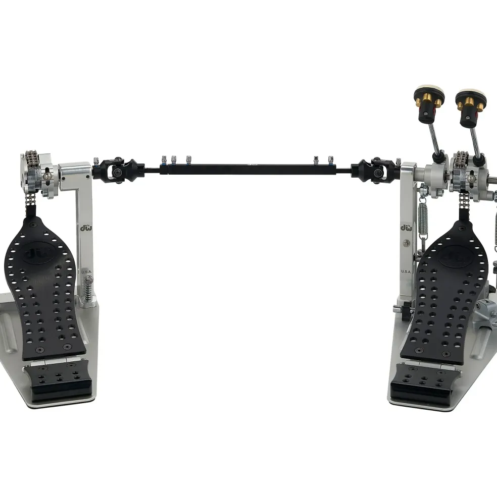 DW Colorboard Machined Chain Drive Double Bass Drum Pedal With Graphite Footboard