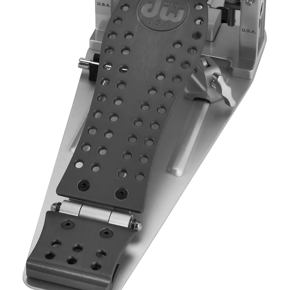 DW Colorboard Machined Chain Drive Double Bass Drum Pedal With Gun Metal Footboard