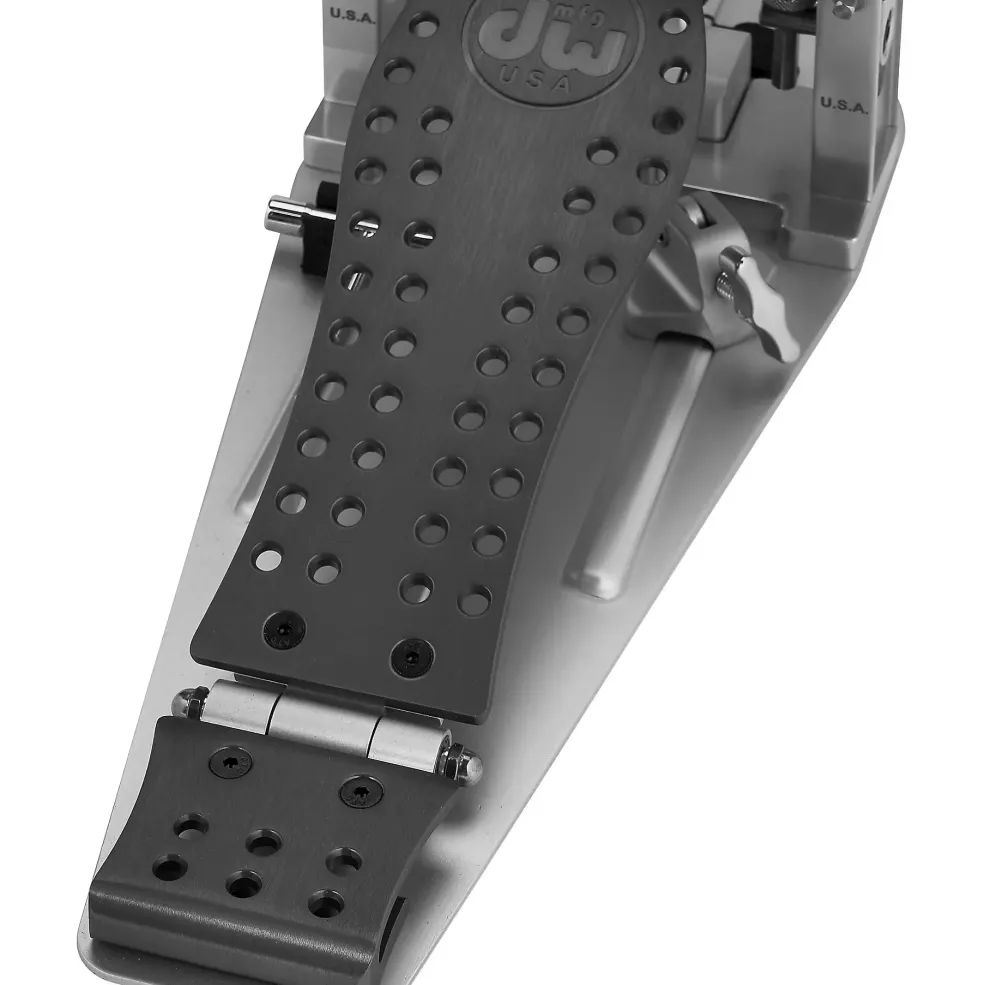 DW Colorboard Machined Direct Drive Double Bass Drum Pedal With Gun Metal Footboard