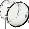 DW Design Series Acrylic Bass Drum With Chrome Hardware 22 x 18 in. Clear
