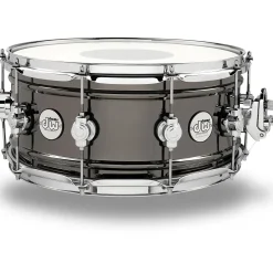 DW Design Series Black Nickel Over Brass Snare Drum 14x6.5 Inch