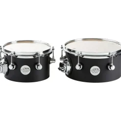 DW Design Series Concert Tom Set With Mount 8/10 Inch Black Satin