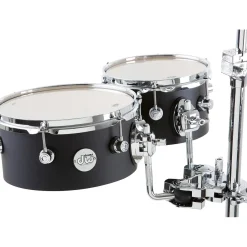 DW Design Series Concert Tom Set With Mount 8/10 Inch Black Satin