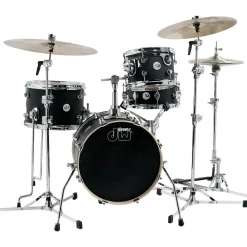 DW Design Series Mini-Pro 4-Piece Shell Pack With 16" Bass Drum Satin Black