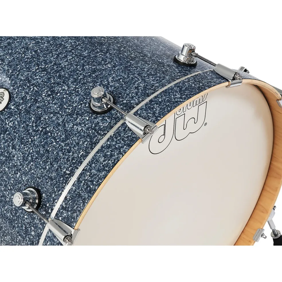 DW Design Series 4-Piece Maple Shell Pack Blue Granite Finish Ply