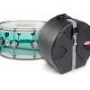 DW Design Series Sea Glass Acrylic Snare Drum, Chrome Hardware With SKB Case