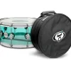DW Design Series Sea Glass Acrylic Snare Drum, Chrome Hardware With Protection Racket Case