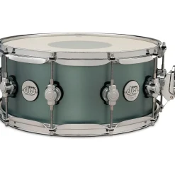 DW Design Series Snare Drum 14 x 6 in. Satin Sage Metallic