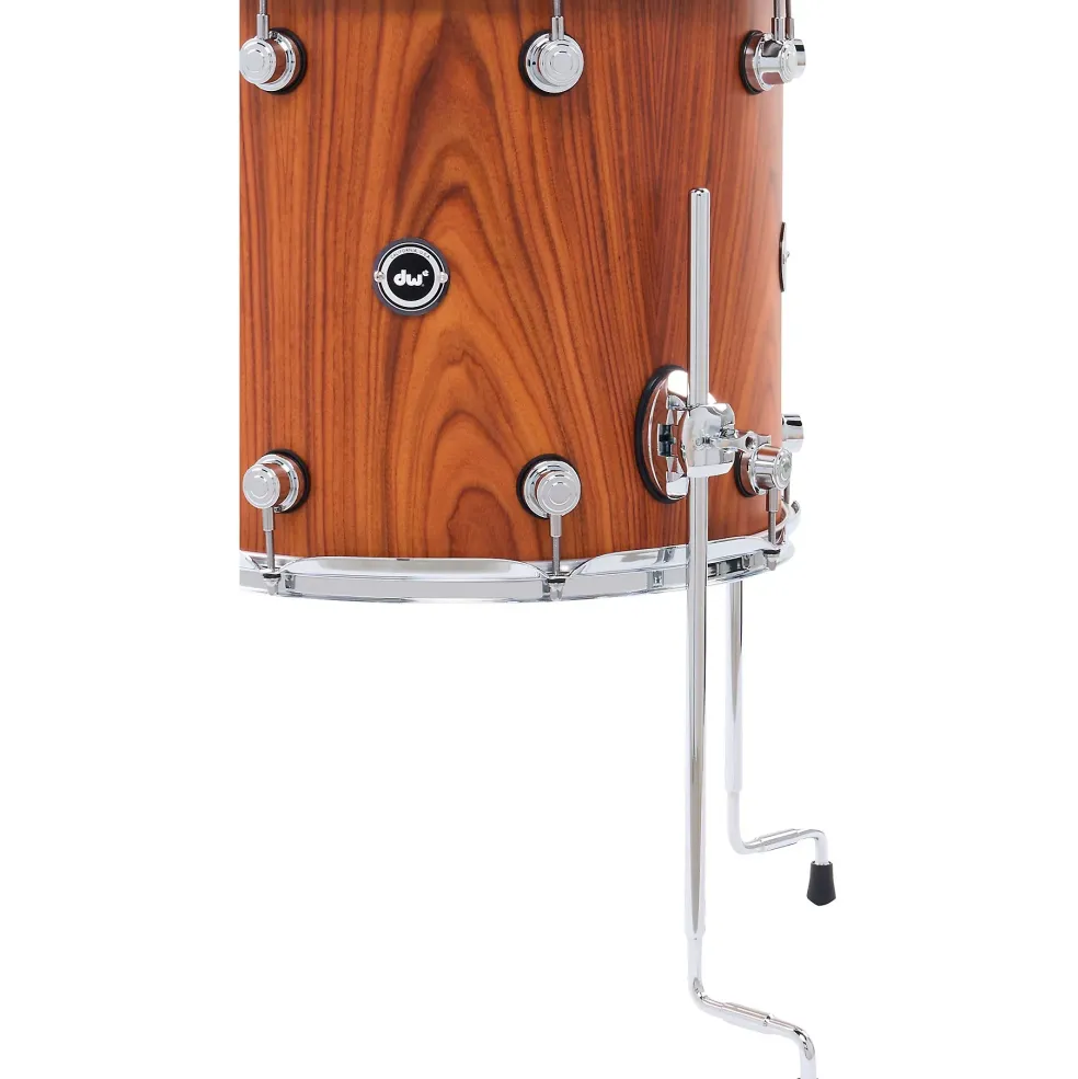 DW DWe Wireless Acoustic-Electronic Convertible 5-Piece Drum Set Bundle With 22" Bass Drum, Cymbals and Hardware Limited Edition Santos Rosewood Hard Satin Exotic