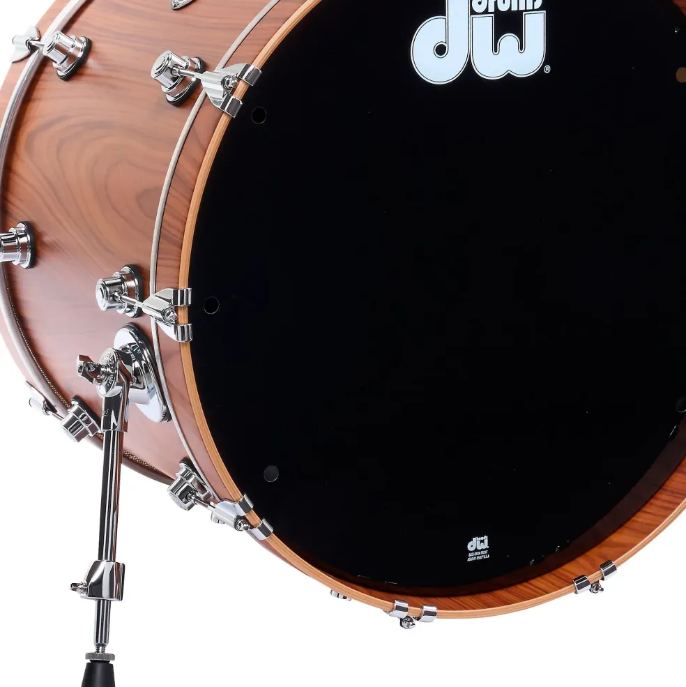 DW DWe Wireless Acoustic-Electronic Convertible 5-Piece Drum Set Bundle With 22" Bass Drum, Cymbals and Hardware Limited Edition Santos Rosewood Hard Satin Exotic