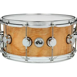 DW Exotic Angel Pearl Snare 14 x 6.5 in. Black Nickel Hardware