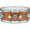 DW Exotic Fiddleback Eucalyptus Lacquer Snare 14 x 5.5 in. Chrome Hardware