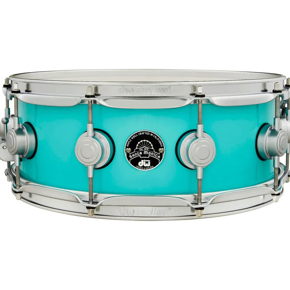 DW 4-Piece Collector's Series Santa Monica Shell Pack With Satin Chrome Hardware Sea Foam Green