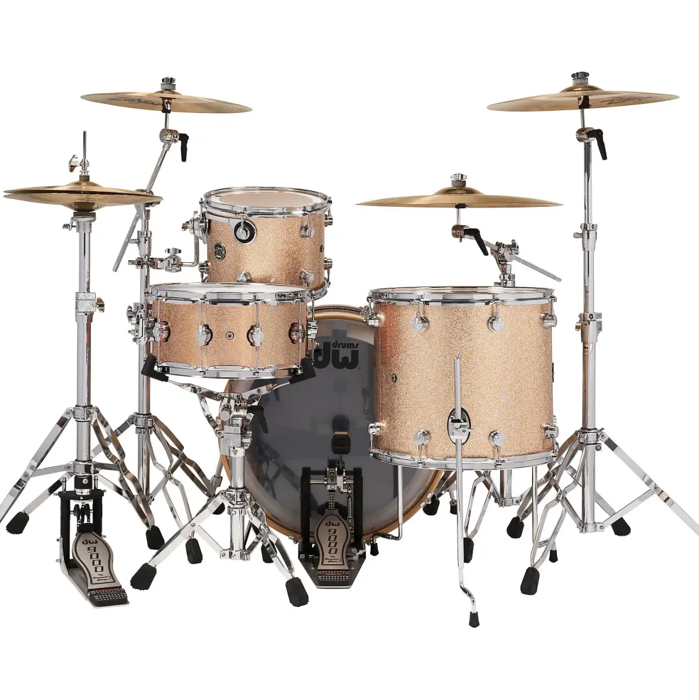 DW 5-Piece Performance Series Shell Pack with 22 in. Bass Drum and Snare Bermuda Sparkle