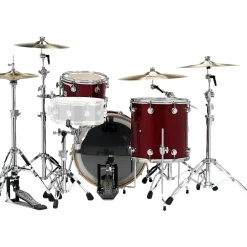 DW SSC Collector's Series 3-Piece FinishPly Shell Pack With Chrome Hardware Ruby Glass
