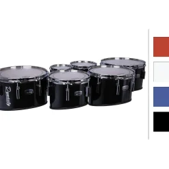 Dynasty Marching Tenor Drums Sextet 6/8/10/12/13/14" Black 6