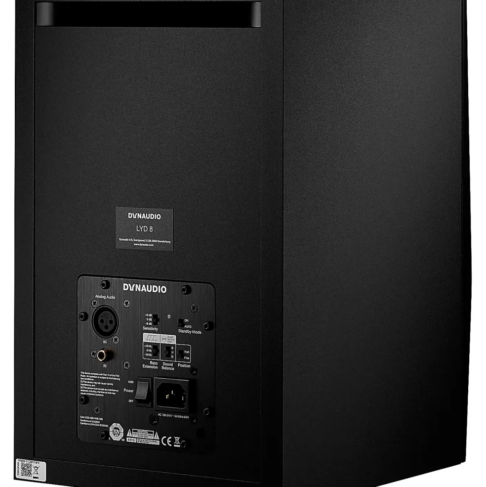 Dynaudio LYD 8 8" Powered Studio Monitor (Each) - Black