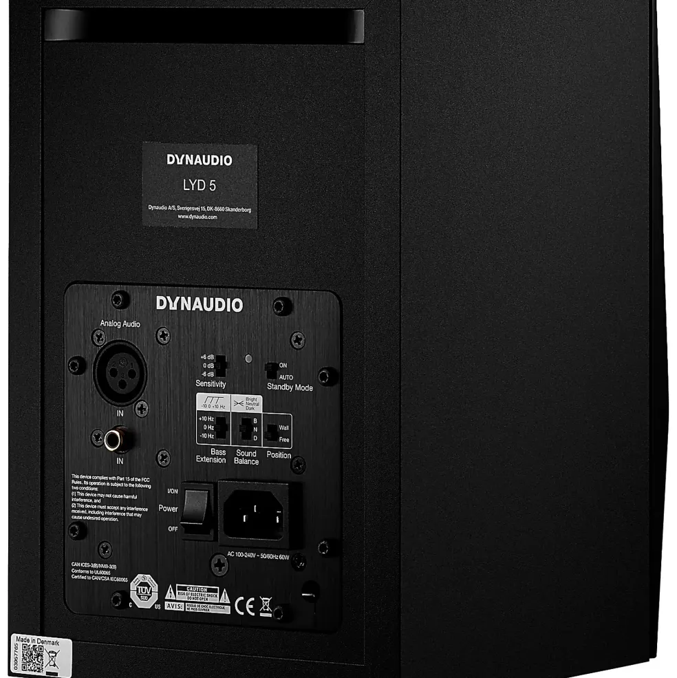 Dynaudio LYD 5 5" Powered Studio Monitor (Each) - Black