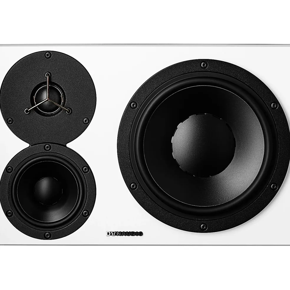 Dynaudio LYD 48 3-Way Powered Studio Monitor (Each), White Left