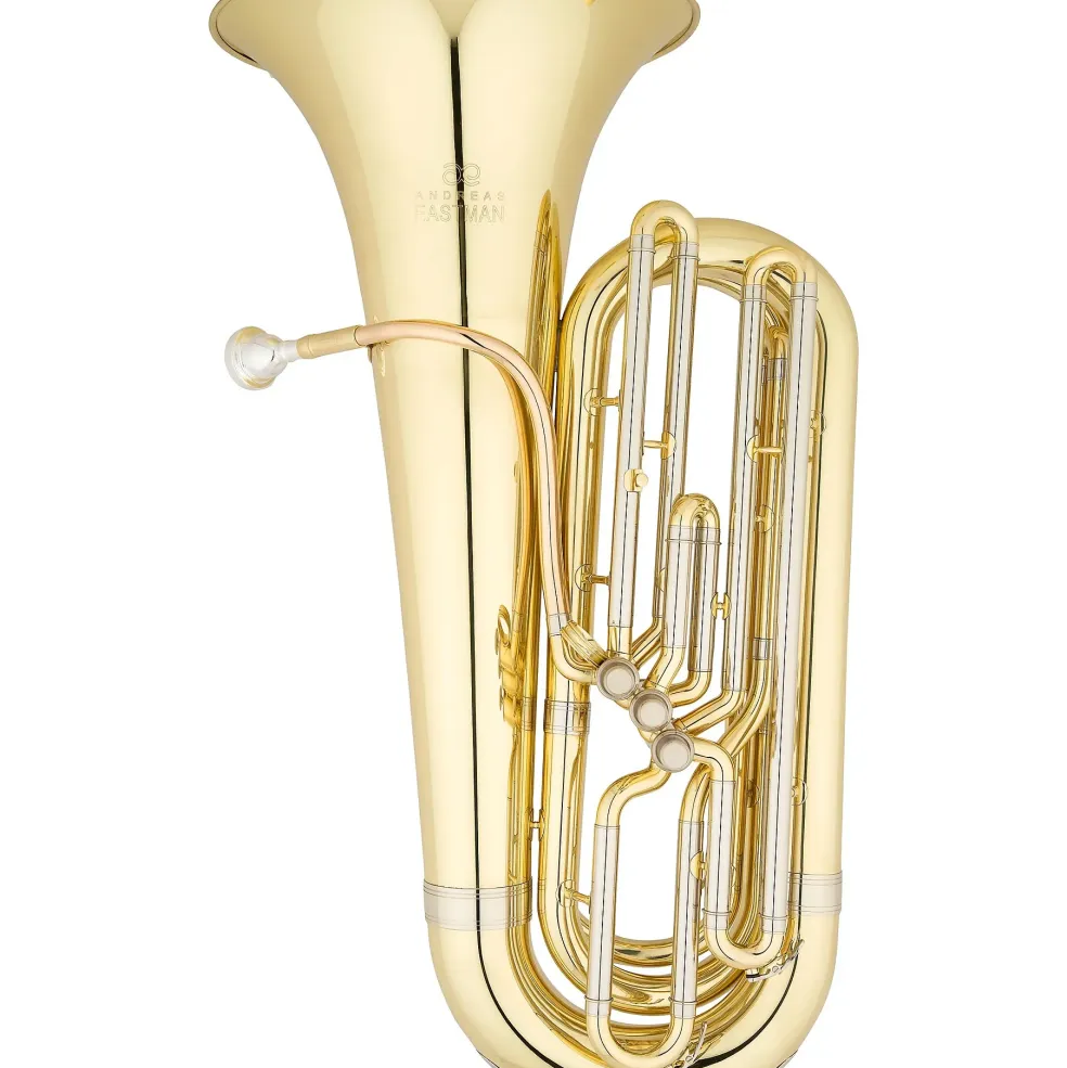 Eastman EBB2314 Student Series 3-Valve 3/4 BBb Tuba Lacquer Yellow Brass Bell