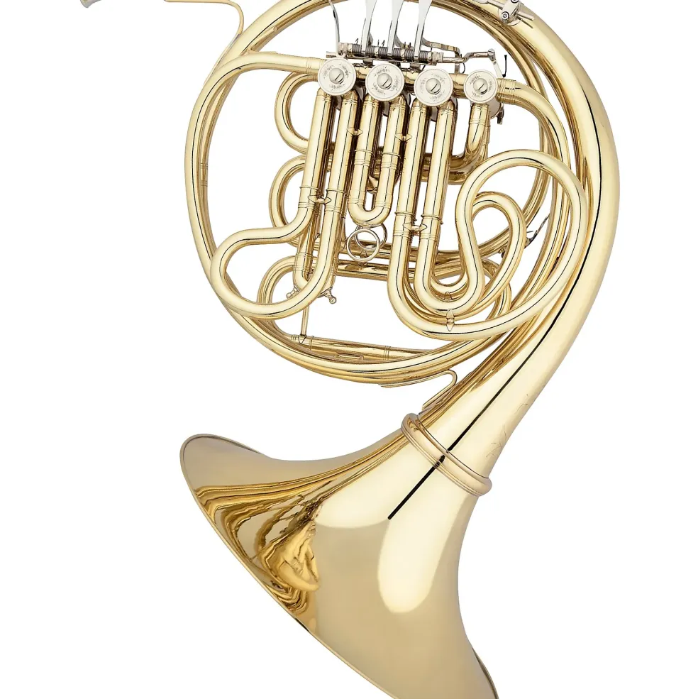 Eastman EFH884UD Professional Series Geyer Double Horn with Detachable Bell Raw Brass