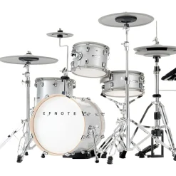 EFNOTE 5 Acoustic Designed Electronic Drum Set White Sparkle