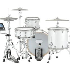 EFNOTE 7 Acoustic Designed Electronic Drum Set White Sparkle