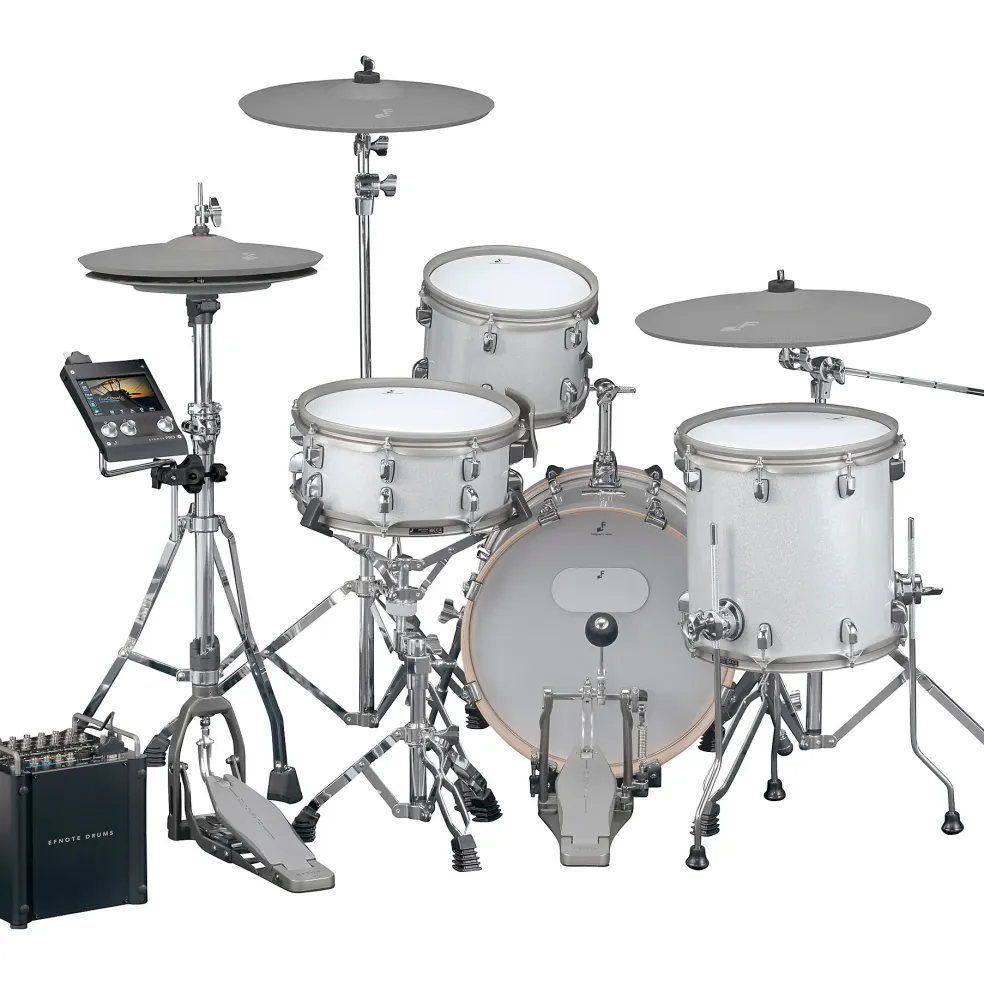 EFNOTE PRO 500 Standard Electronic Drum Kit White Sparkle