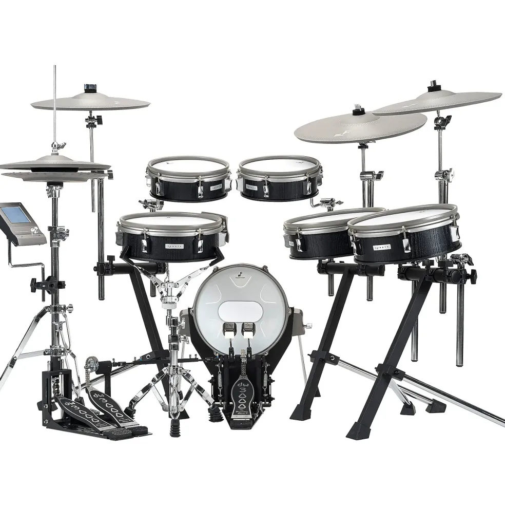EFNOTE 3X Acoustic Designed Electronic Drum Set Black Oak Wrap