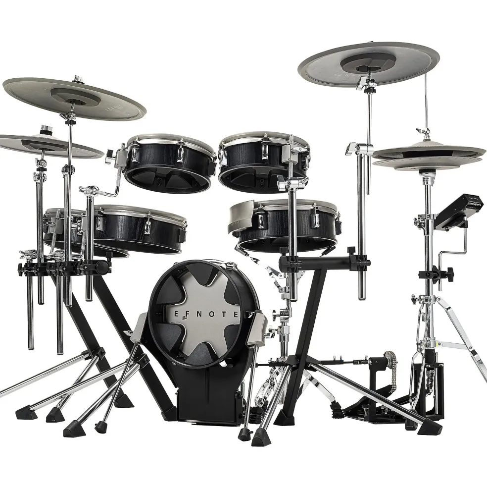 EFNOTE 3X Acoustic Designed Electronic Drum Set Black Oak Wrap