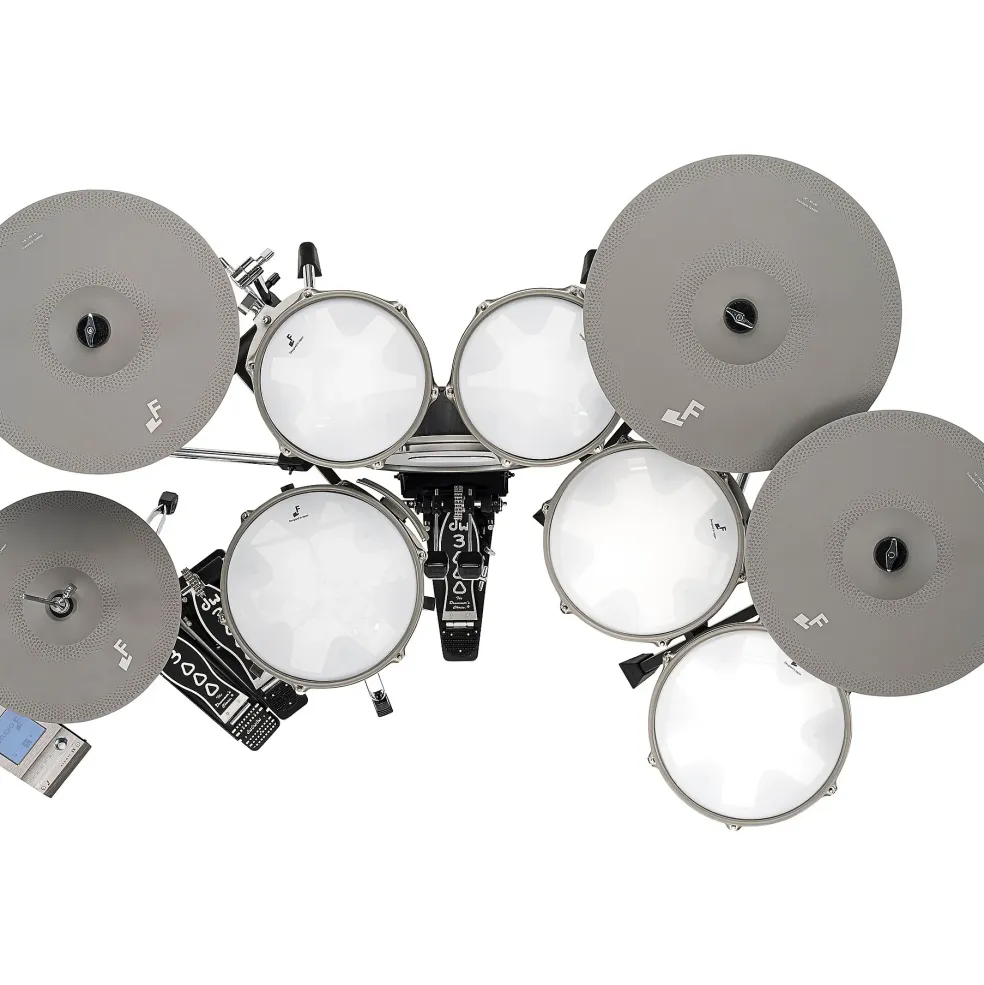 EFNOTE 3X Acoustic Designed Electronic Drum Set Black Oak Wrap