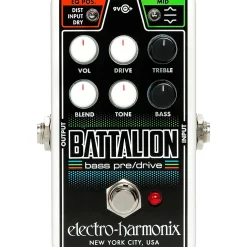Electro-Harmonix Nano Battalion Bass Preamp & Overdrive Effects Pedal