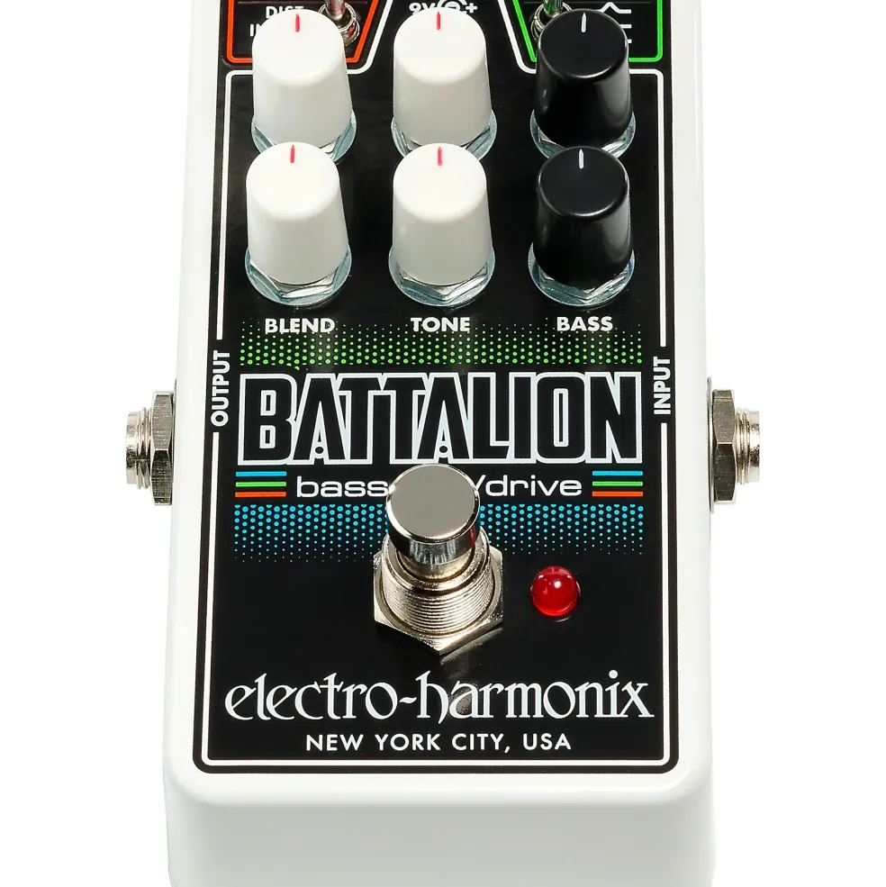 Electro-Harmonix Nano Battalion Bass Preamp & Overdrive Effects Pedal