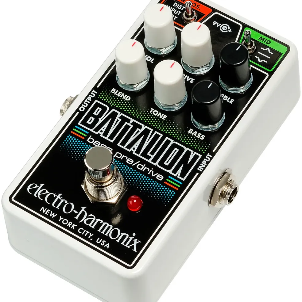 Electro-Harmonix Nano Battalion Bass Preamp & Overdrive Effects Pedal