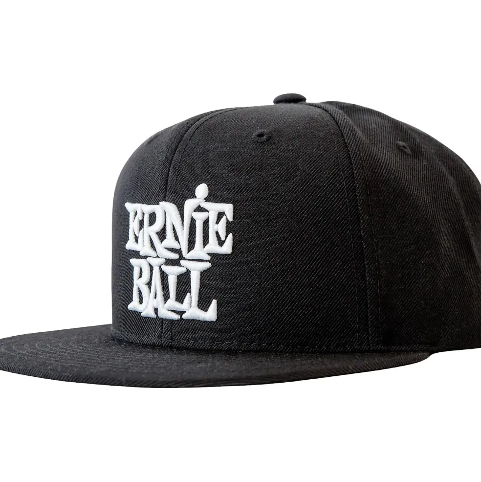 Ernie Ball Black Cap w/ White Ernie Ball Logo
