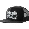 Ernie Ball Black Trucker Cap w/ Ernie Ball Eagle