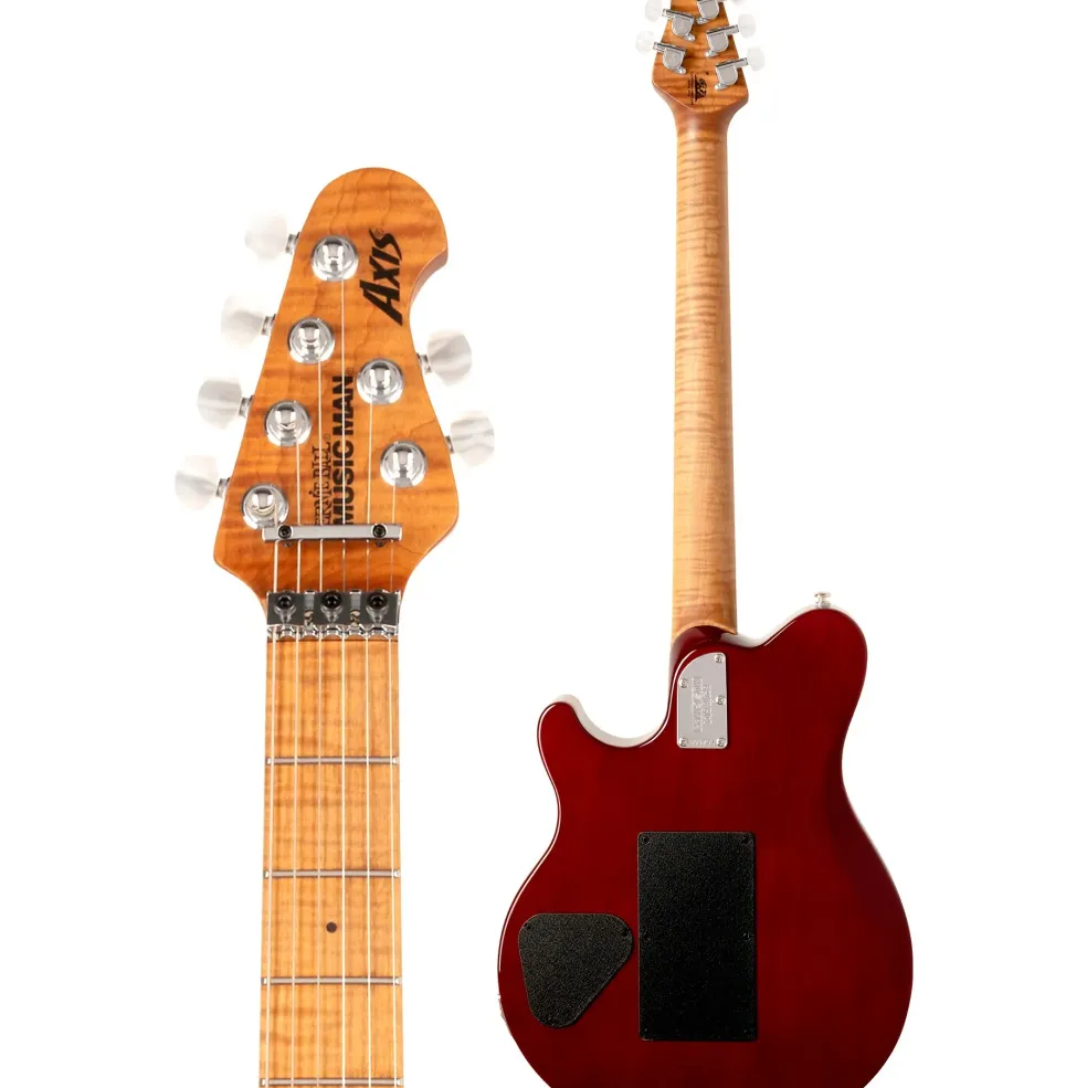 Ernie Ball Music Man Axis Quilt Top Electric Guitar Roasted Amber