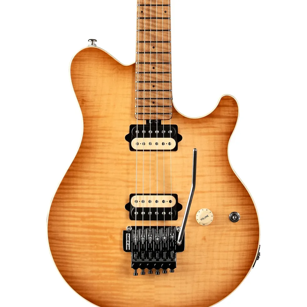 Ernie Ball Music Man Axis Flame Top (satin) Electric Guitar Honey Pot