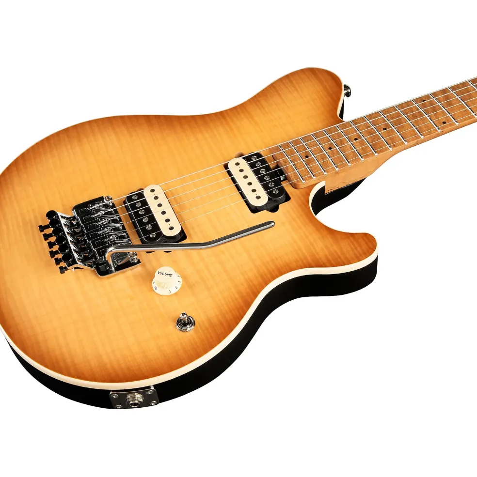 Ernie Ball Music Man Axis Flame Top (satin) Electric Guitar Honey Pot