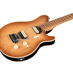 Ernie Ball Music Man Axis Super Sport Quilt Top (satin) Electric Guitar Honey Pot