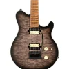 Ernie Ball Music Man Axis Super Sport Flame Top (satin) Electric Guitar Charcoal Cloud