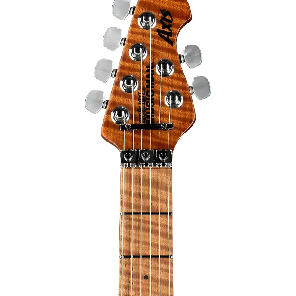 Ernie Ball Music Man Axis Super Sport Flame Top (satin) Electric Guitar Charcoal Cloud