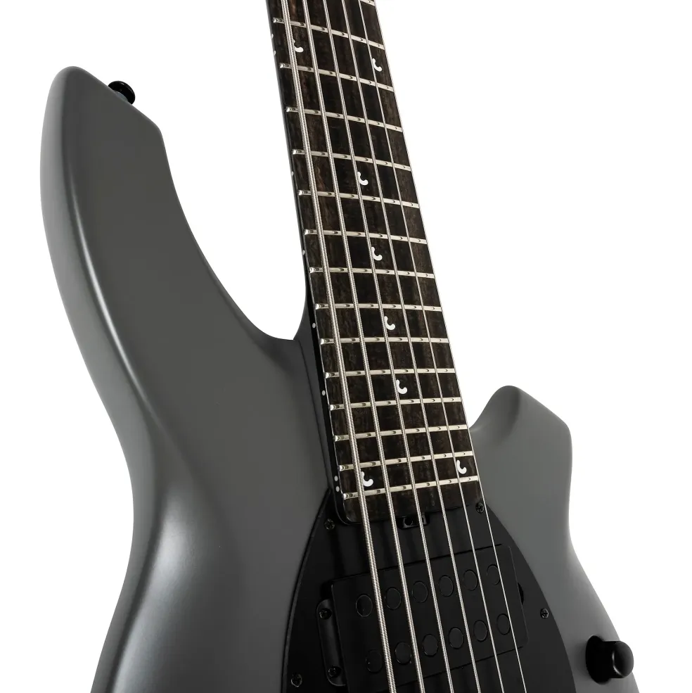 Ernie Ball Music Man Bongo 6 HH 6-String Bass Guitar Titan Gray