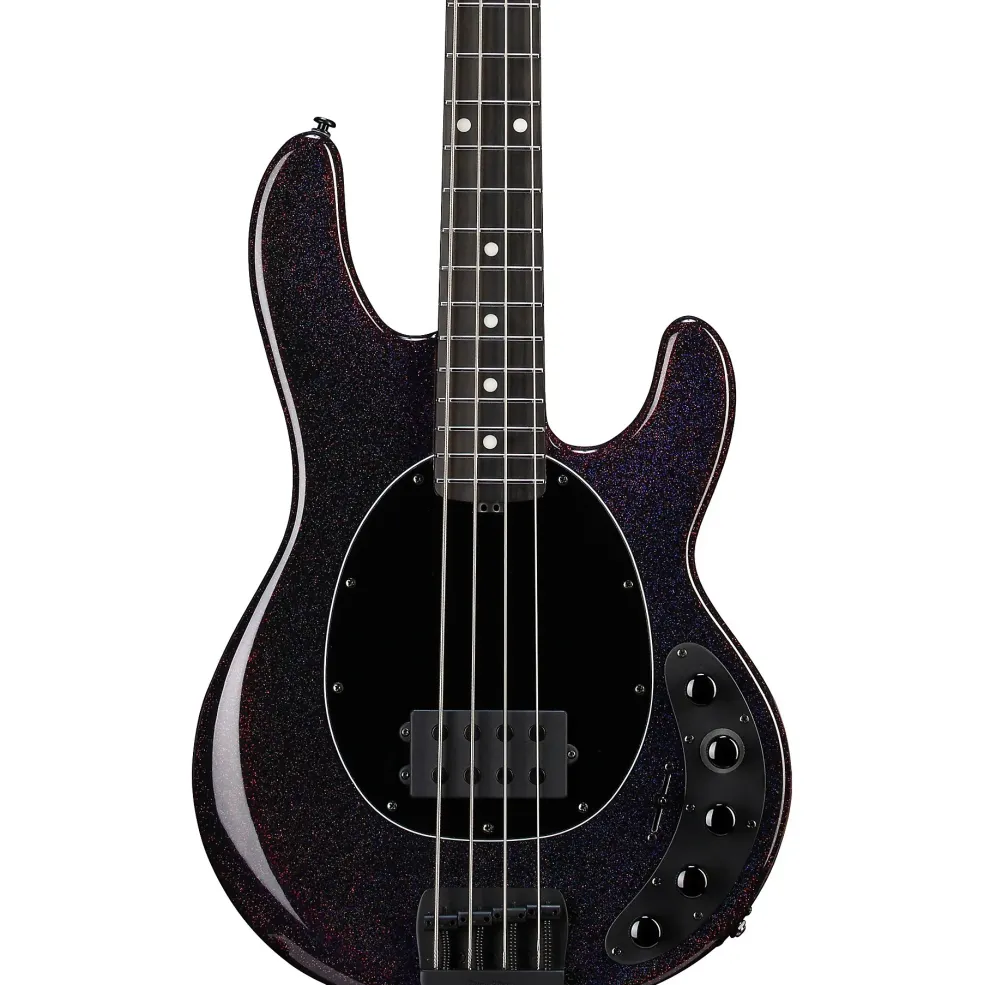 Ernie Ball Music Man DarkRay 4-String Electric Bass Guitar Dark Rainbow