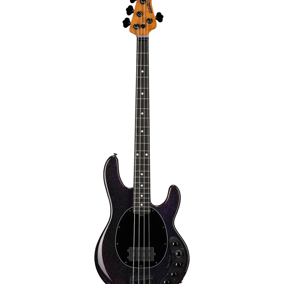 Ernie Ball Music Man DarkRay 4-String Electric Bass Guitar Dark Rainbow