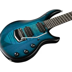 Ernie Ball Music Man John Petrucci Majesty 7 Electric Guitar Blue Silk