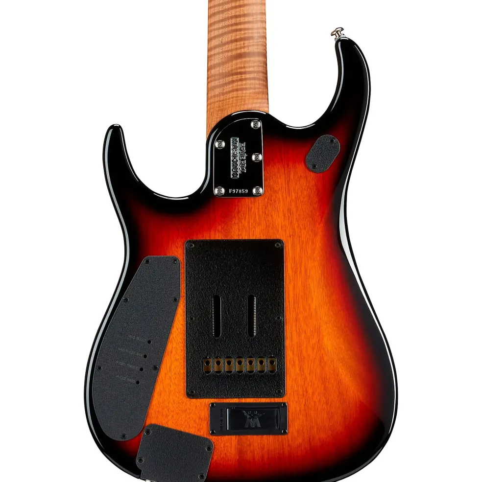 Ernie Ball Music Man JP15 7 7-String Quilted Maple Top Electric Guitar Tiger Eye