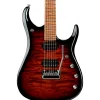 Ernie Ball Music Man JP15 Quilted Maple Top Electric Guitar Tiger Eye