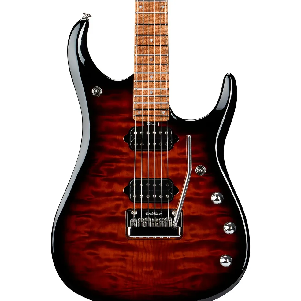 Ernie Ball Music Man JP15 Quilted Maple Top Electric Guitar Tiger Eye
