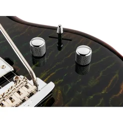 Ernie Ball Music Man Luke 3 HH Quilt Maple Top Rosewood Fingerboard Electric Guitar Luscious Green